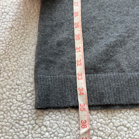 Banana Republic Wool Cashmere Blend Gray Beige Colorblock Dress Small - Picture 10 of 10